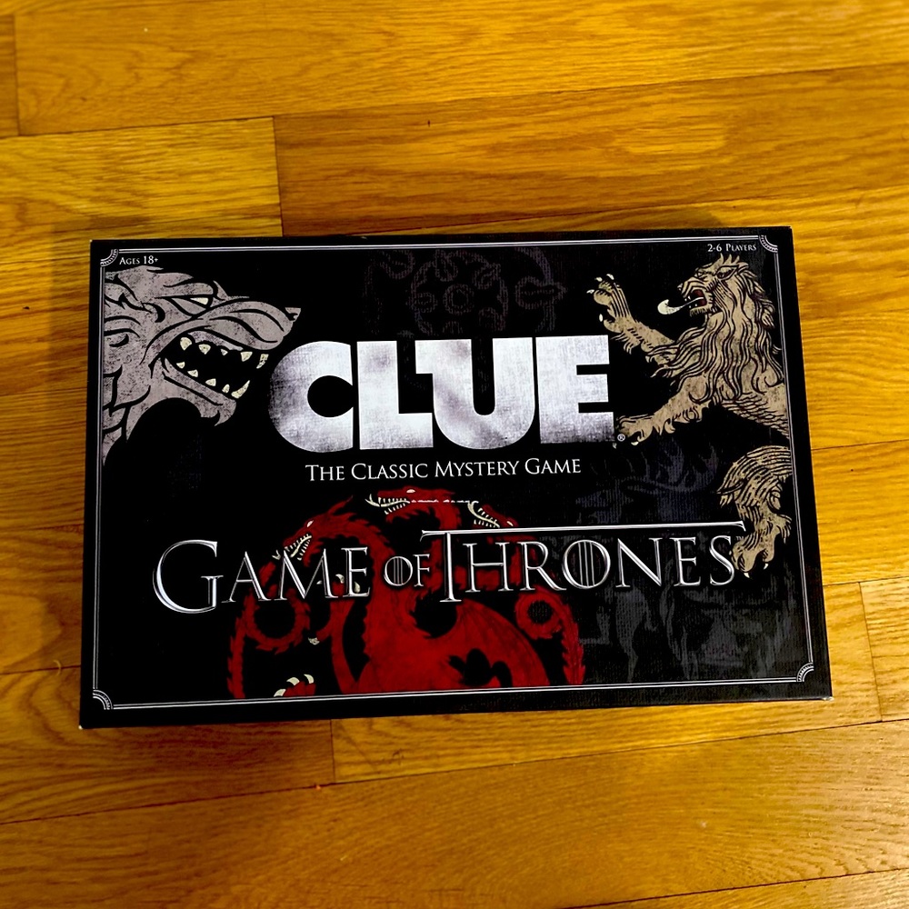 Game Of Thrones Clue Board Game